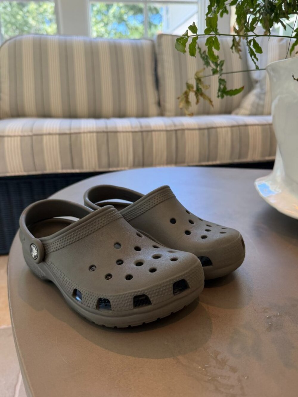 Crocs - Kids' Classic Clog - Size 2 (Slate Gray)